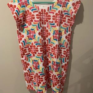 J. Marie Collections McKenna Shift Dress White, M